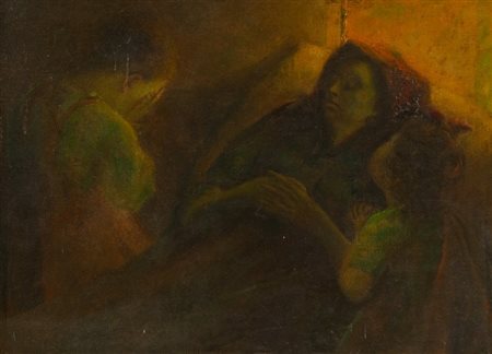 Anonimo SENZA TITOLO Olio su tela, cm. 84x110