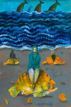 Antonio Possenti (Lucca 1933) SENZA TITOLO Olio su tavola, cm. 30x20 Firmato...