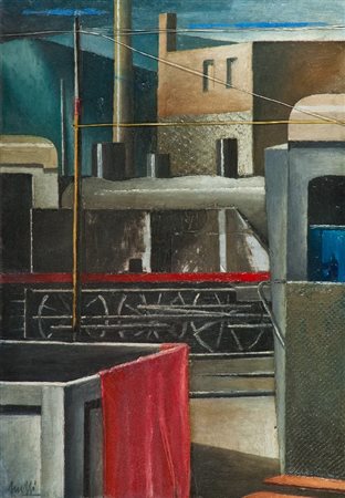 Marcello Scuffi (Tizzana (Pt) 1948) DEPOSITO DI VECCHI TRENI, 2009...