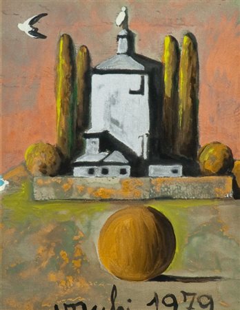 Sergio Vacchi (Castenaso di Bologna 1925) SENZA TITOLO, 1979 Tecnica mista su...