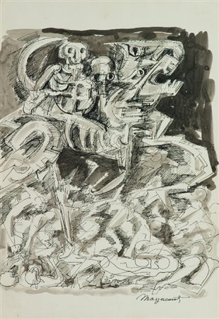 Renato Marino Mazzacurati (Galliera 1907 - Parma 1969) SENZA TITOLO China...