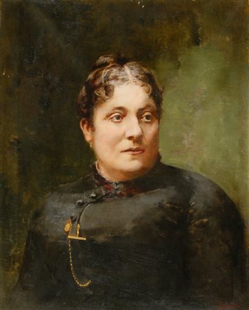 Sinibaldo Tordi (Roma 1876 - Firenze 1955) RITRATTO DI SIGNORA Olio su tela,...