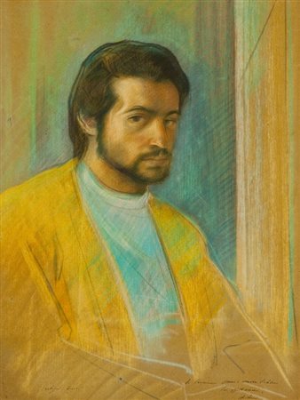 Antonio Ciccone (San Giovanni Rotondo 1939) FIGURA Pastelli policromi su...