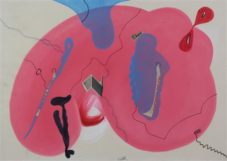 Dangelo Sergio Colomba e Neon, 1988 tempera, colla, gemma, china black su...