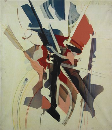 Franceschini Edoardo Senza titolo, 1970 tecnica mista su tela, cm. 70x60...