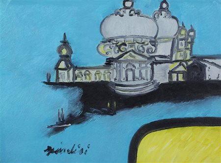 Brindisi Remo Venezia olio su tela, cm. 30x40 firmato in basso a sinistra,...