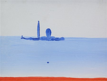 Guidi Virgilio San Giorgio olio su tela, cm. 18x24 firmato in basso a destra,...