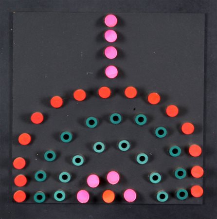 Costalonga Franco Senza titolo, 1978 cilindretti e acrilico su tavola, cm....