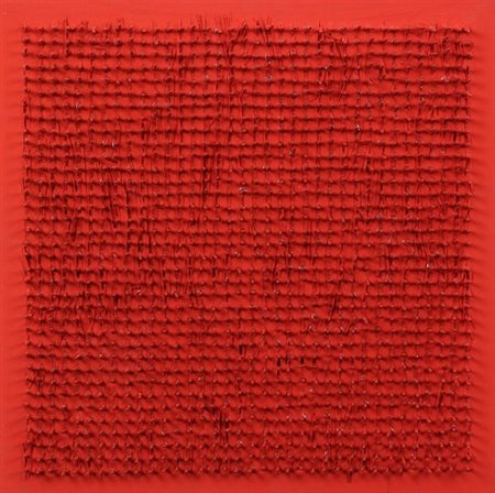 Aubertin Bernard Tableau clous, 1969 acrilico e chiodi su tavola entro teca...