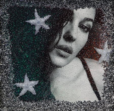 Ronda Omar Monica Frozen, 2008 inclusione in resina, cm.30x30 firmata, datata...