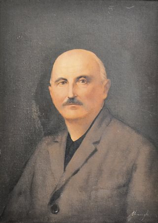 ANONIMO Ritratto di signore olio su tavola 55x42