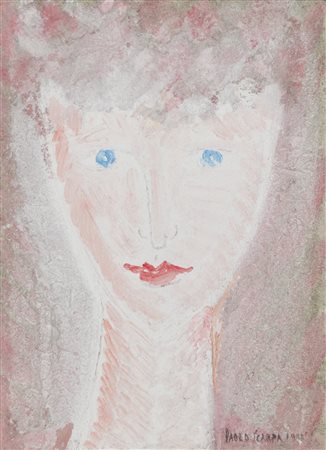 SCARPA PAOLO Venezia 1946 Cervellone 1997 affresco e tecnica mista su cartone...