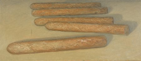 AGUZZI FABIO Milano 1952 Havana, Colorado claro olio su tela 35x80 firma e...