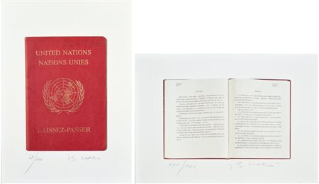 CRAXI BETTINO Milano 1934 - Hammamet 2000 senza titolo lotto di 2 litografie...