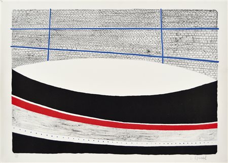 SPACAL LUIGI Trieste 1907 - 2000 senza titolo litografia es. 122/125 50x70...