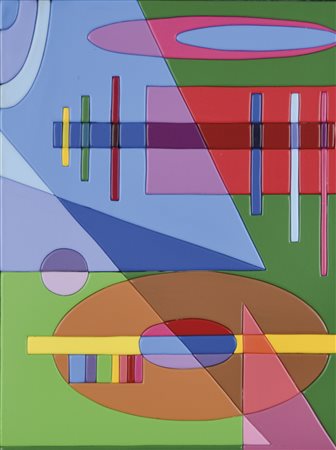 LANZARETTI ALBERTO Thiene 1955 Trasparenze n. 3 2008 acrilici su legno...