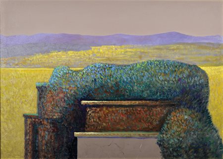 PICKING JOHN Lancashire 1939 Mantello del tempo 16 olio su tela 50x70 firma...