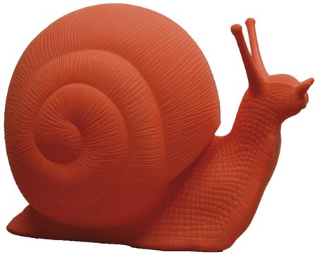 CRACKING ART GROUP 1993 Chiocciola scultura in plastica arancia es. 61/200...