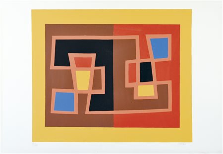 GISCHIA LEON Dax 1903 - Parigi 1991 Composizione serigrafia es.91/99 70x100...