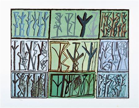 LICATA RICCARDO Torino 1929 - Venezia 2014 Natura 1994 serigrafia es. 107/120...