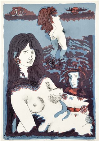 ZANCANARO TONO Padova 1906 - 1985 Selinuntea aelle 1973 litografia es. 68/90...