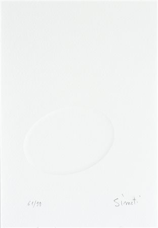 SIMETI TURI Alcamo 1929 Rilievo 2014 estroflessione su carta es. 61/99...