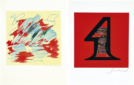 TURCATO G. - SCANAVINO E. Soggetti vari lotto di 2 riproduzioni...