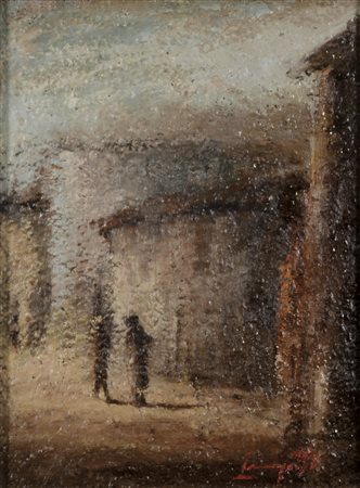 LORENZOTTI PAOLO Frugarolo 1921 - 1983 Paesaggio 1970 olio su tela 40x30...