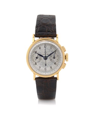 OMEGAOMEGA CRONOGRAFO ANNI '30.C. n. 9175609 in oro giallo 18 kt con pulsanti...