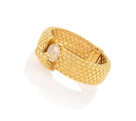 UNIVERSALUNIVERSAL ANNI '60.C. carré in oro giallo 18 kt inserita in un...