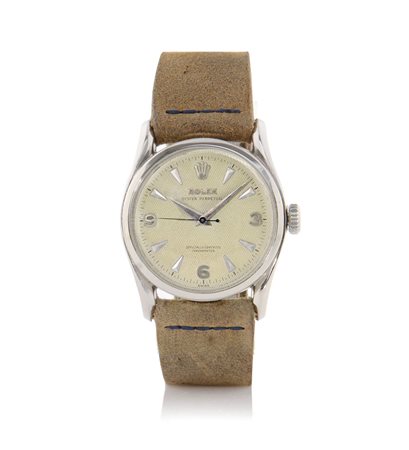 ROLEXROLEX OYSTER PERPETUAL "BOMBAY" REF. 6090 DEL 1950 CA.C. n. 710673 in...
