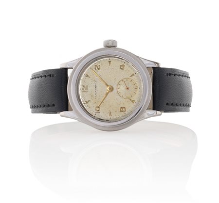 LONGINESLONGINES "TRE TACCHE" DEL 1935/40 CA.C. in acciaio con fondello a...