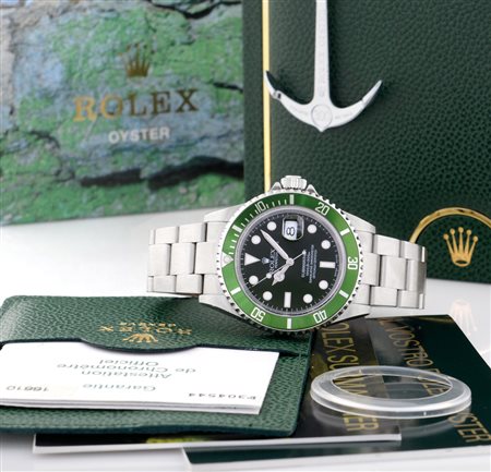 ROLEX REF. 16610ROLEX OYSTER PERPETUAL DATE SUBMARINER, REF. 16610 "FAT FOUR"...