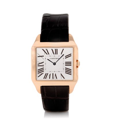 CARTIERCARTIER SANTOS-DUMONT SERIE ATTUALE.C. n. 373393CE piatta in oro rosa...