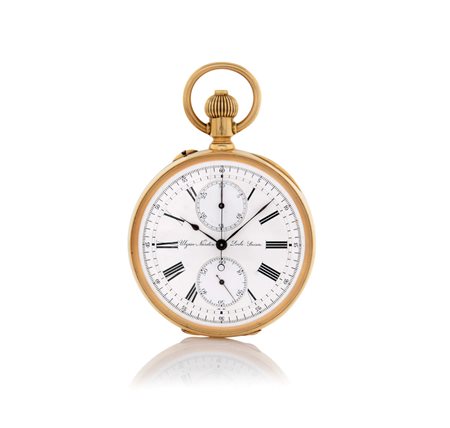 ULYSSE NARDINULYSSE NARDIN CRONOGRAFO N. 12169 ANNI '20. C. massiccia in oro...