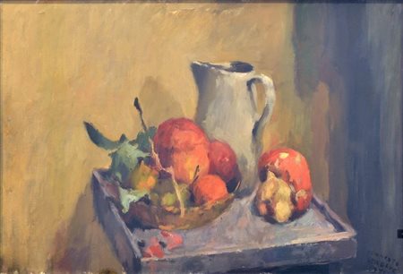 DEABATE TEONESTO Torino 1898 - 1981 "Natura morta - Omaggio a Chardin" 1971...