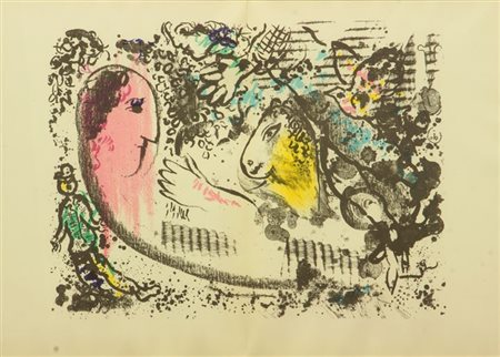 CHAGALL MARC Vitebsk (URSS) 1887 - 1985 Saint-Paul de Vence (F) "Reverie"...