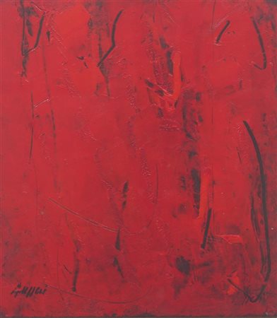 RUGGERI PIERO Torino 1930 - 2009 "Figura nel caldo del paesaggio" 1994...