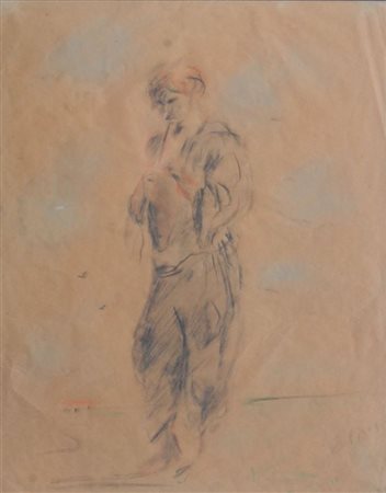 DE PISIS FILIPPO Ferrara 1896 - 1956 Milano "Il pifferaio" 1931 32,5x25,5...