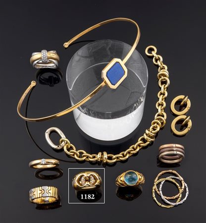 BULGARI Peso gr 16,9 Misura 12 Anello in oro giallo, sommità bombata, al...