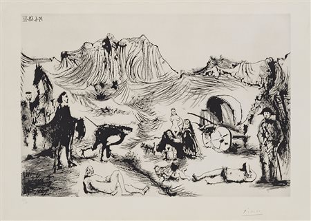 Pablo Picasso (Malaga 1881 - Mougins 1973) - "Opera No 161. Variation Autor...