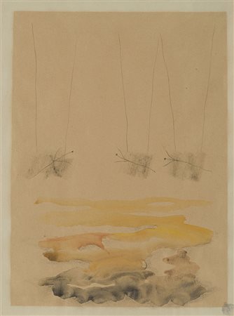 Fausto Melotti (Rovereto 1901 - Milano 1986) - "Senza titolo" matita e...