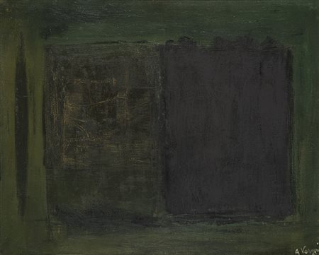 Arturo Vermi (Bergamo 1928 - Paderno d'Adda 1988) - "Senza titolo" 1961 olio...