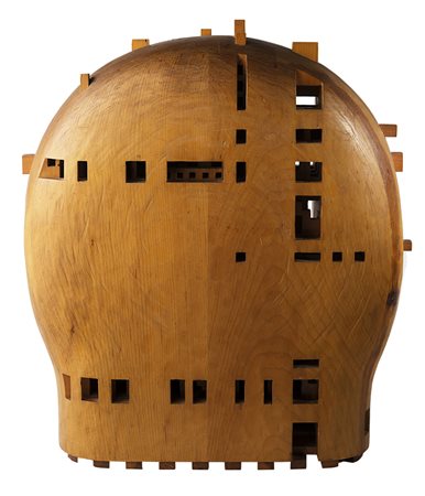 Giuseppe Rivadossi (Nave 1935) - "Albero città" anni '70 scultura in legno,...