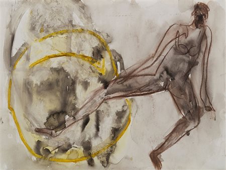 Martin Disler (Seewen 1949 - Ginevra 1996) - "Senza titolo" 1989 tecnica...