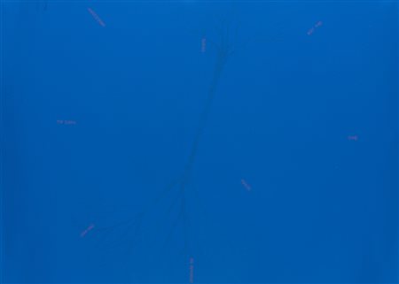 Robert Barry (New York 1936) - "Senza titolo" acrilico e inchiostro su carta,...