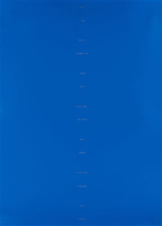 Robert Barry (New York 1936) - "Senza titolo" acrilico e inchiostro su carta,...