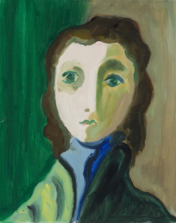 Virgilio Guidi (Roma 1891 - Venezia 1984) - "Figura" 1958 olio su tela...