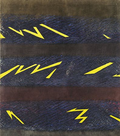 Sandro Martini (Livorno 1941) - "La Salamandra" 1973 tencica mista su tela e...