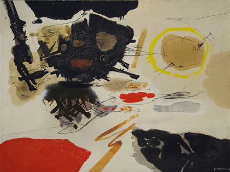 Gino Morandis (Venezia 1915 - Ivi 1994) - "Immagine n. 590" 1972 olio su...